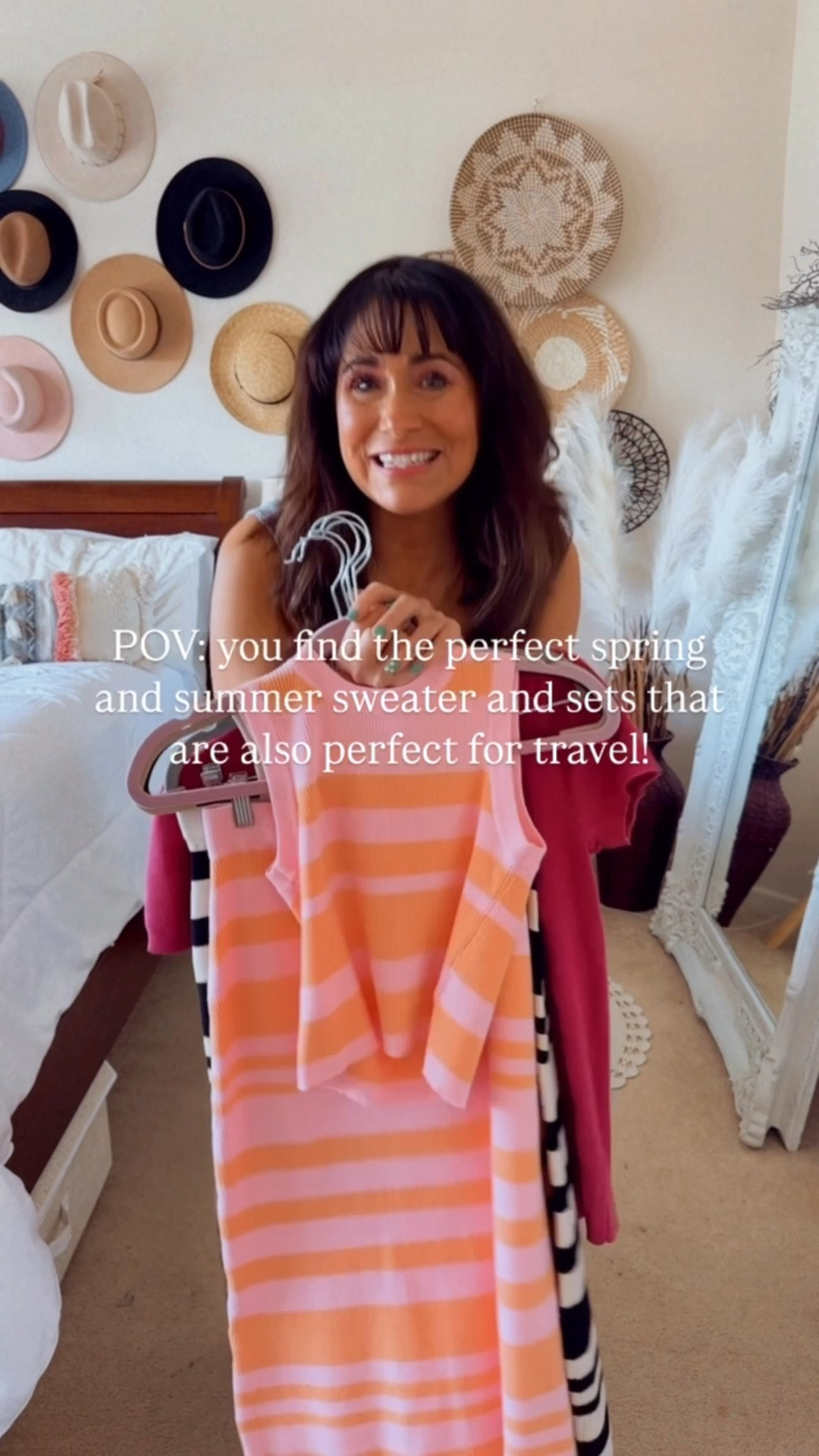 Love this Loose fit summer sweater short sleeve crewneck! Great fit and can pair with so many outfits!!

These two piece sets are perfect for a date night pack for a vacation or anytime.
I went with my true size small in both!💕

Stripe sets// two piece sets// crew neck sweater 

#LTKFindsUnder50 #LTKStyleTip