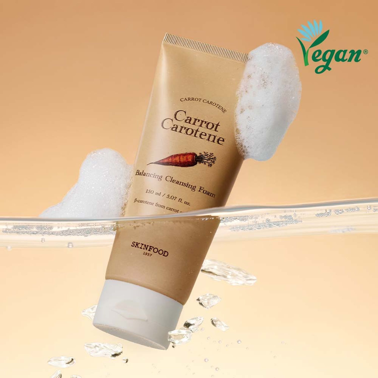 SKINFOOD Carrot Carotene Balancing Cleansing Foam | OLIVE YOUNG Global | Olive Young Global