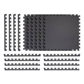 Gray 24 in. W x 24 in. L x 0.5 in. Thick Foam Exercise\Gym Flooring Tiles (6 Tiles\Case) (24 sq. ... | The Home Depot
