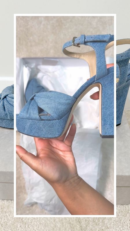 Denim jimmy Choo heels for 40% off! Makes for the perfect summer sandals and more! 

#LTKshoecrush #LTKSeasonal #LTKFind