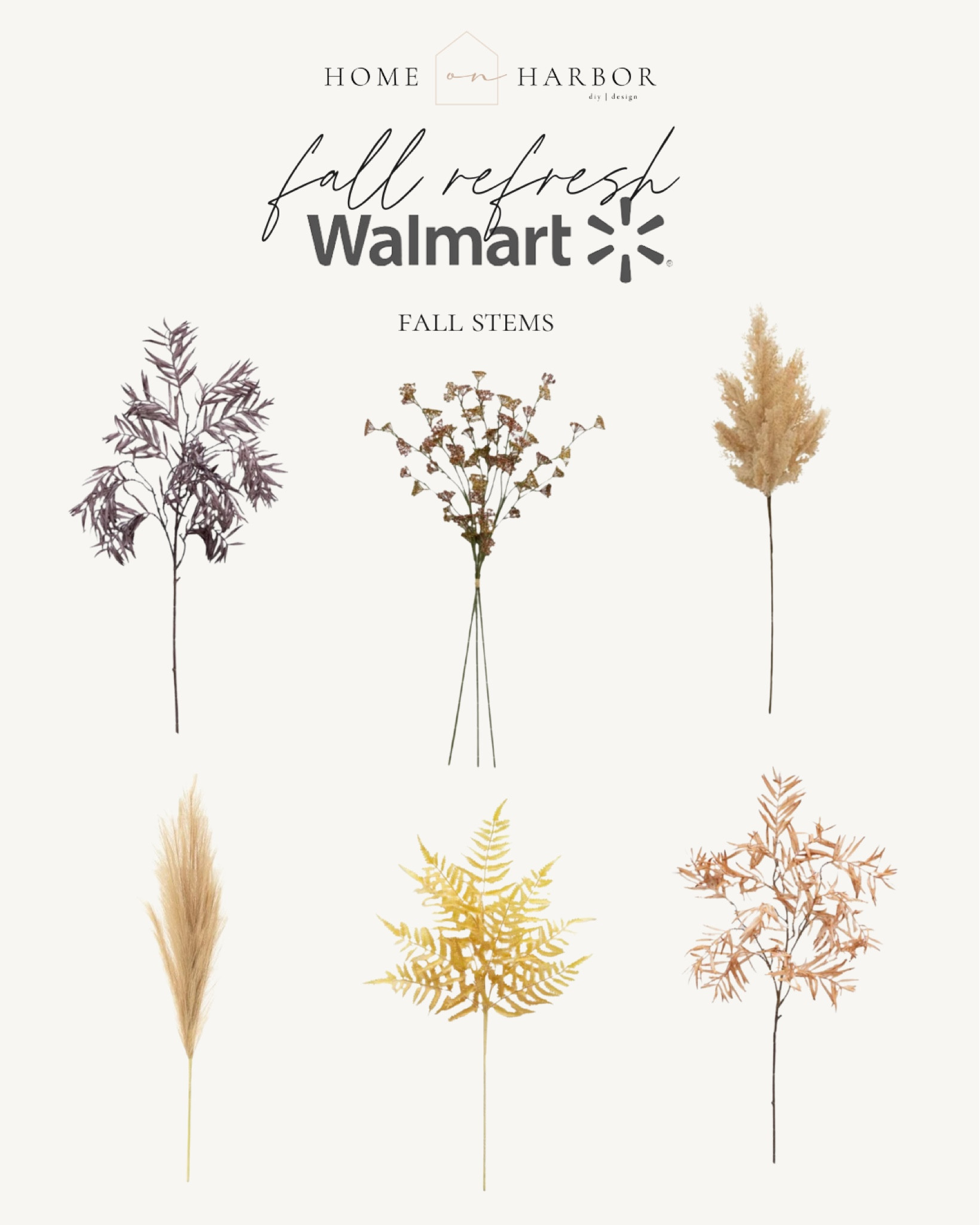 Fall stems from Walmart! All under $10! 



#LTKHome #LTKSeasonal #LTKStyleTip
