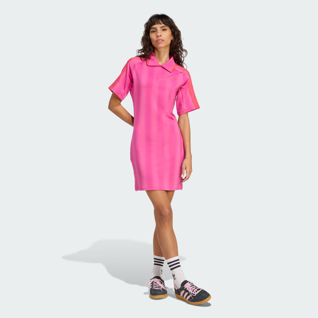 adidas Soccer Inspired Graphic Dress Semi Lucid Fuchsia L Womens | adidas (US)