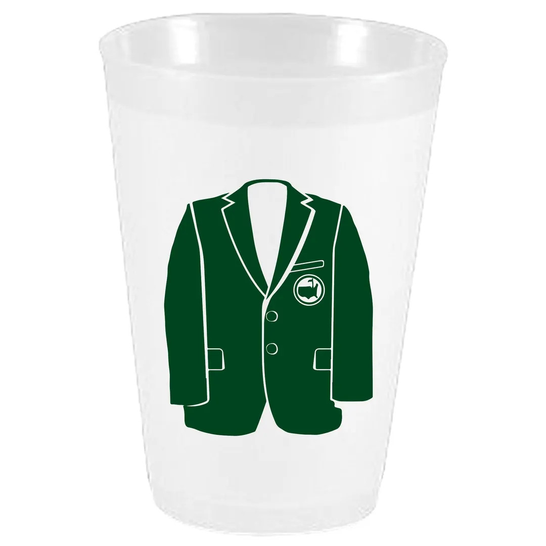 Golf Masters Green Jacket FF - 16oz Frosted Plastic Cups - 10 Pack - SAME DAY Ship! Golf Gift Ide... | Etsy (US)