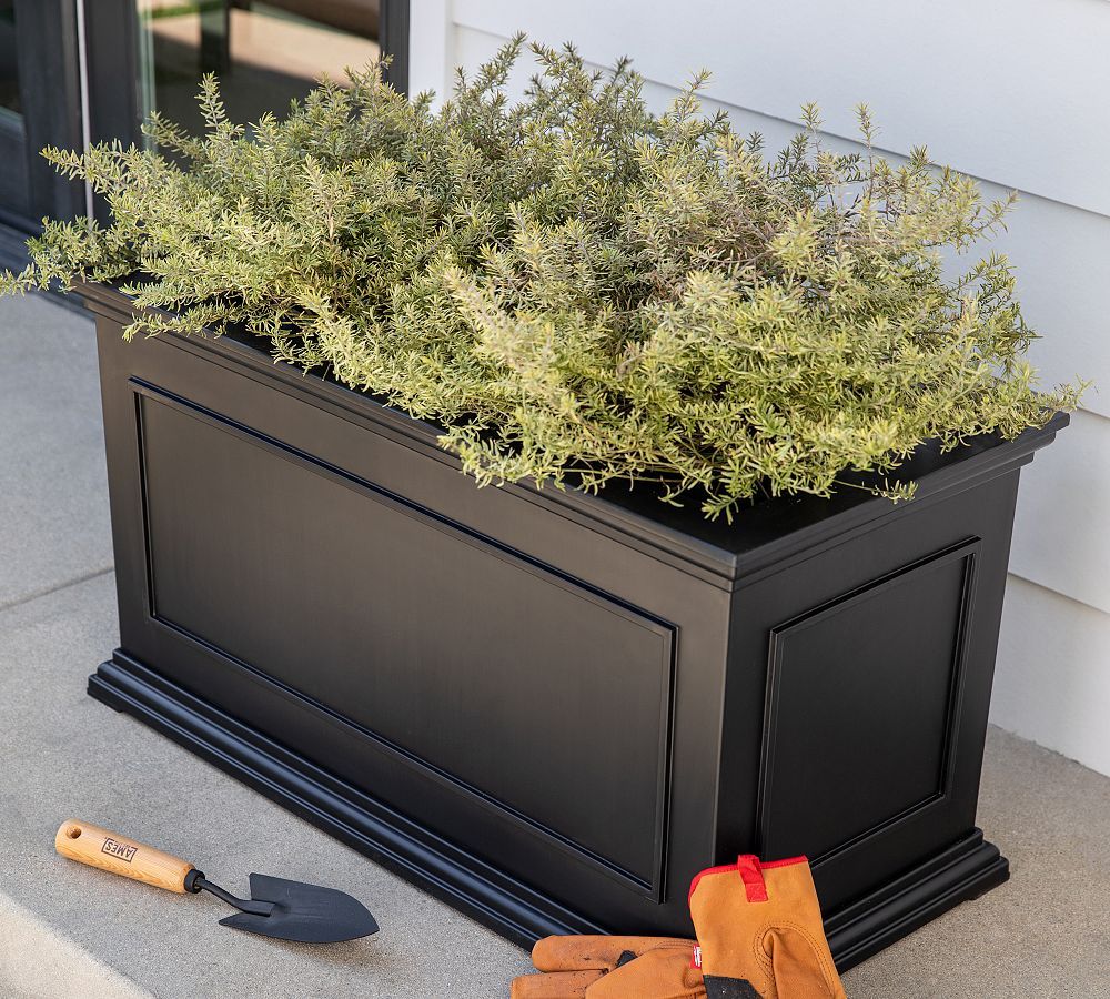 Veda Long Planters | Pottery Barn (US)