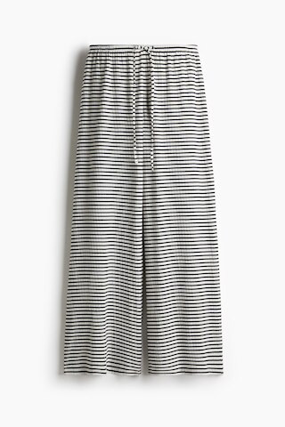 H & M - Ribbed Drawstring Pants - Black | H&M (US + CA)