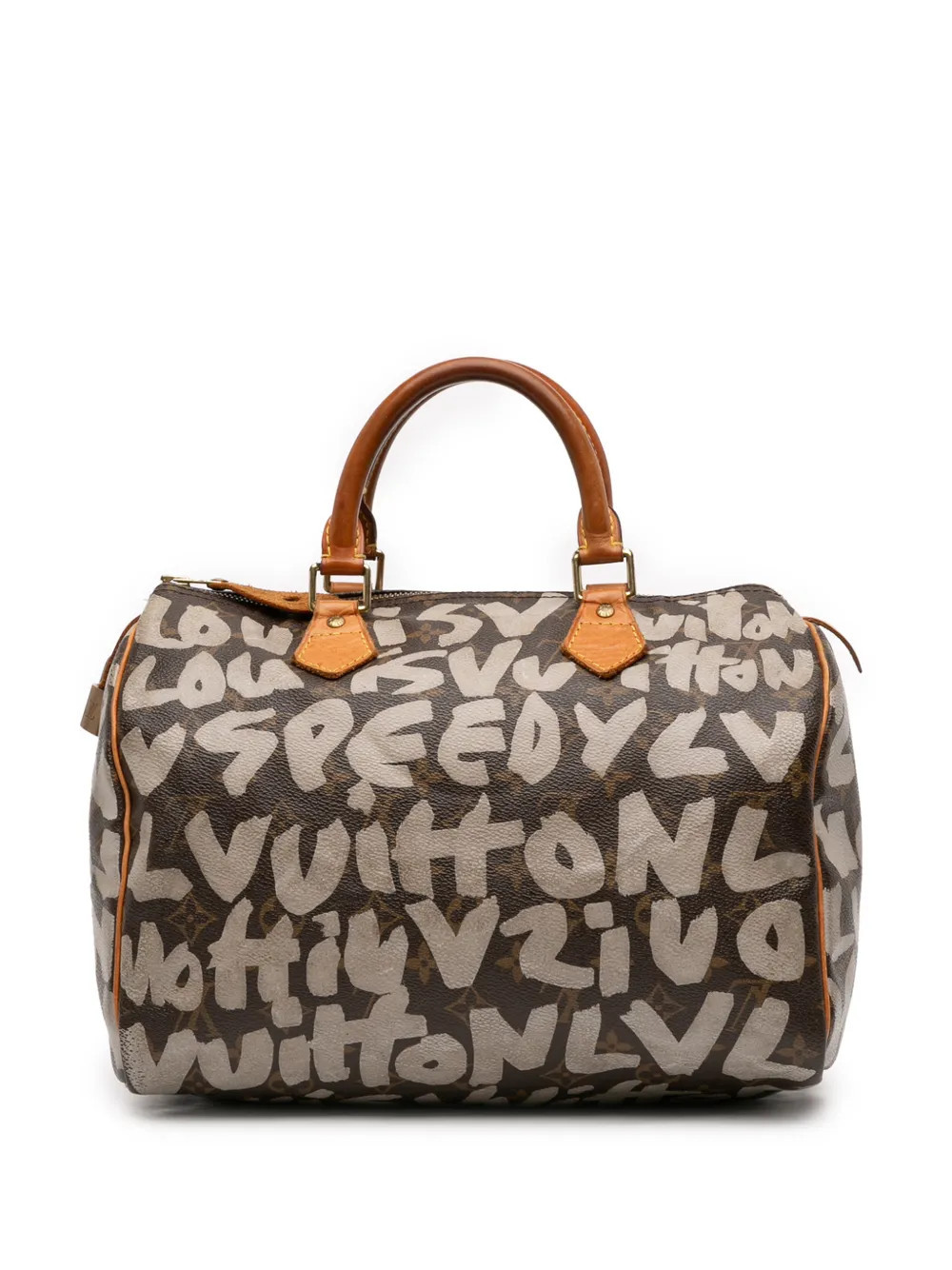 Louis Vuitton Pre-Owned 2001 Stephen Sprouse Monogram Graffiti Speedy 30 boston bag - Brown | Farfetch Global