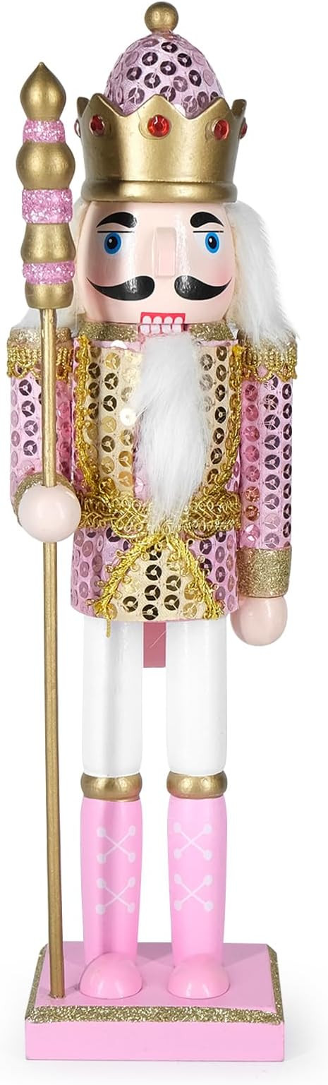 Christmas Nutcracker Decor,12" Wooden Nutcracker Decorations,Collects Nutcracker Ornament for Fes... | Amazon (US)