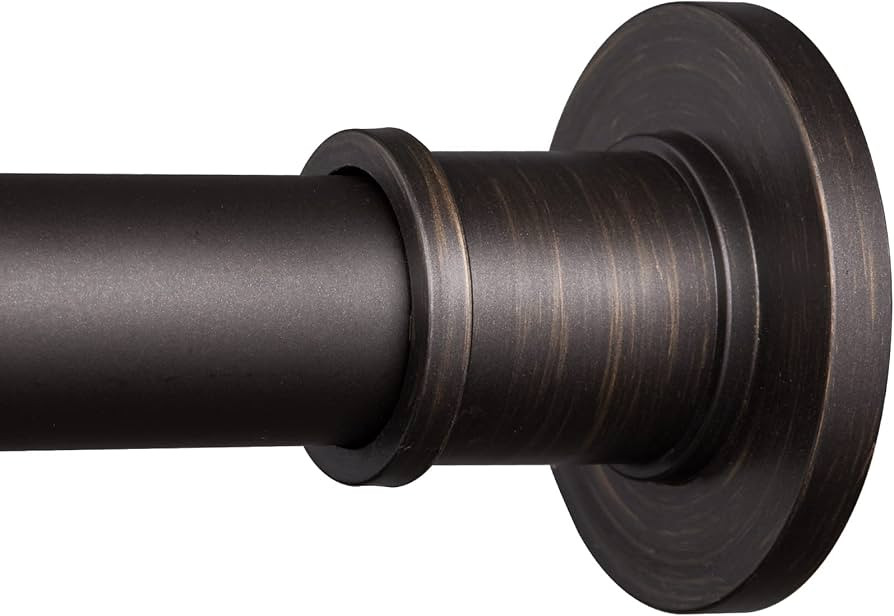 BRIOFOX Industrial Shower Curtain Rod - Never Rust Non-Slip 43-72 Inch Stainless Steel, Bronze, P... | Amazon (US)
