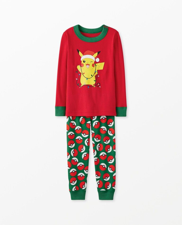 Pokémon Holiday Graphic Long John Pajama Set | Hanna Andersson