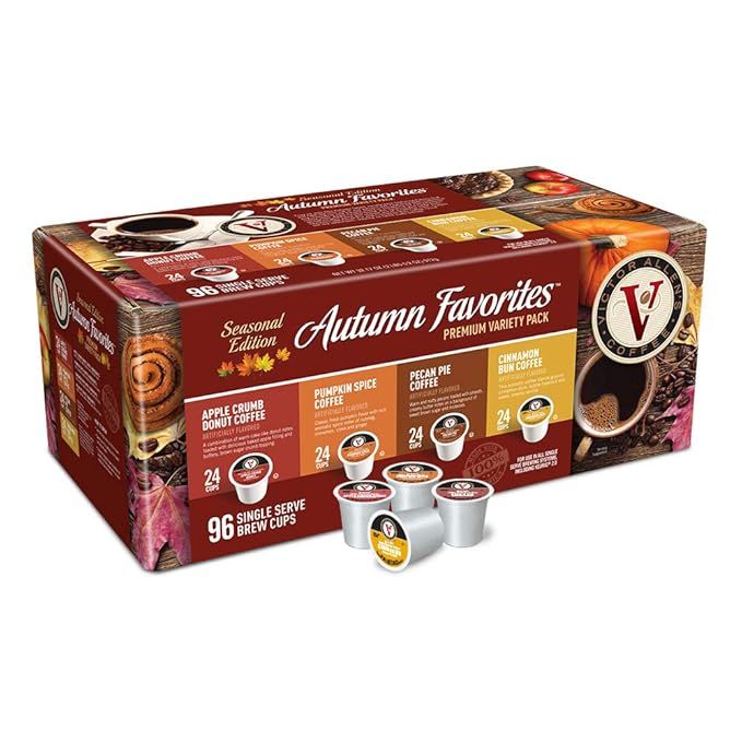 Autumn Favorites Variety Pack for K-Cup Keurig 2.0 Brewers, 96 Count, Victor Allen's Coffee Singl... | Amazon (US)