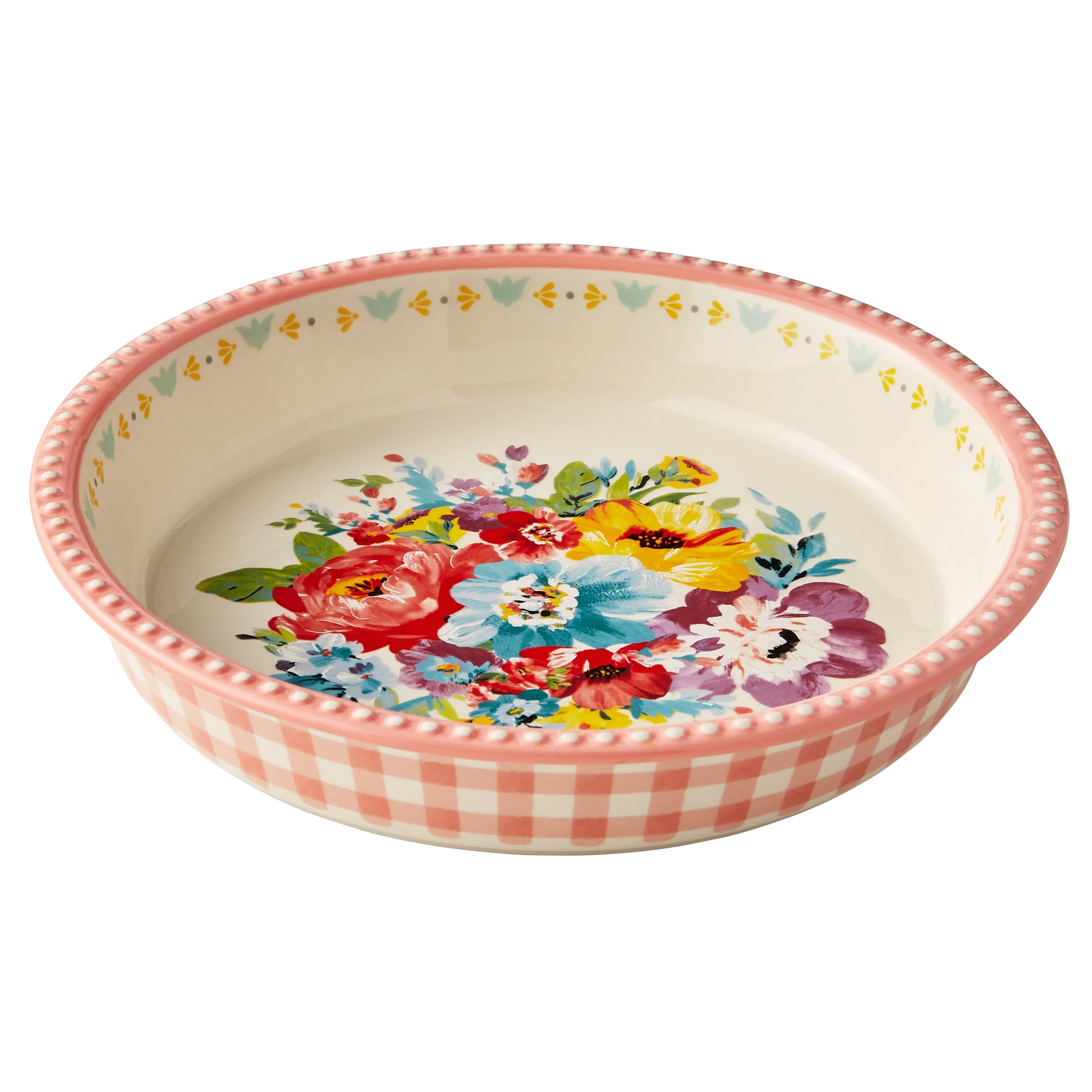 The Pioneer Woman Sweet Romance Blossoms 9-inch Ceramic Pie Plate - Walmart.com | Walmart (US)