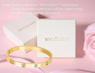 MVCOLEDY 18 K Gold Bangle
