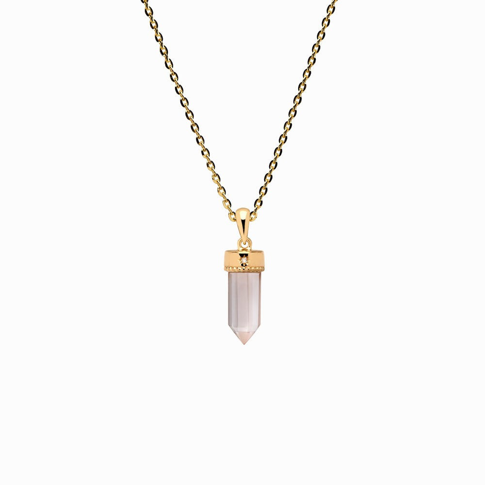 Crystal Quartz Amulet Necklace | Awe Inspired