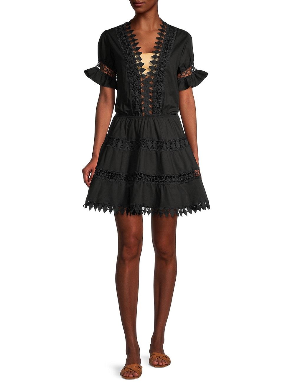 Ora Embroidered Mini Dress | Saks Fifth Avenue