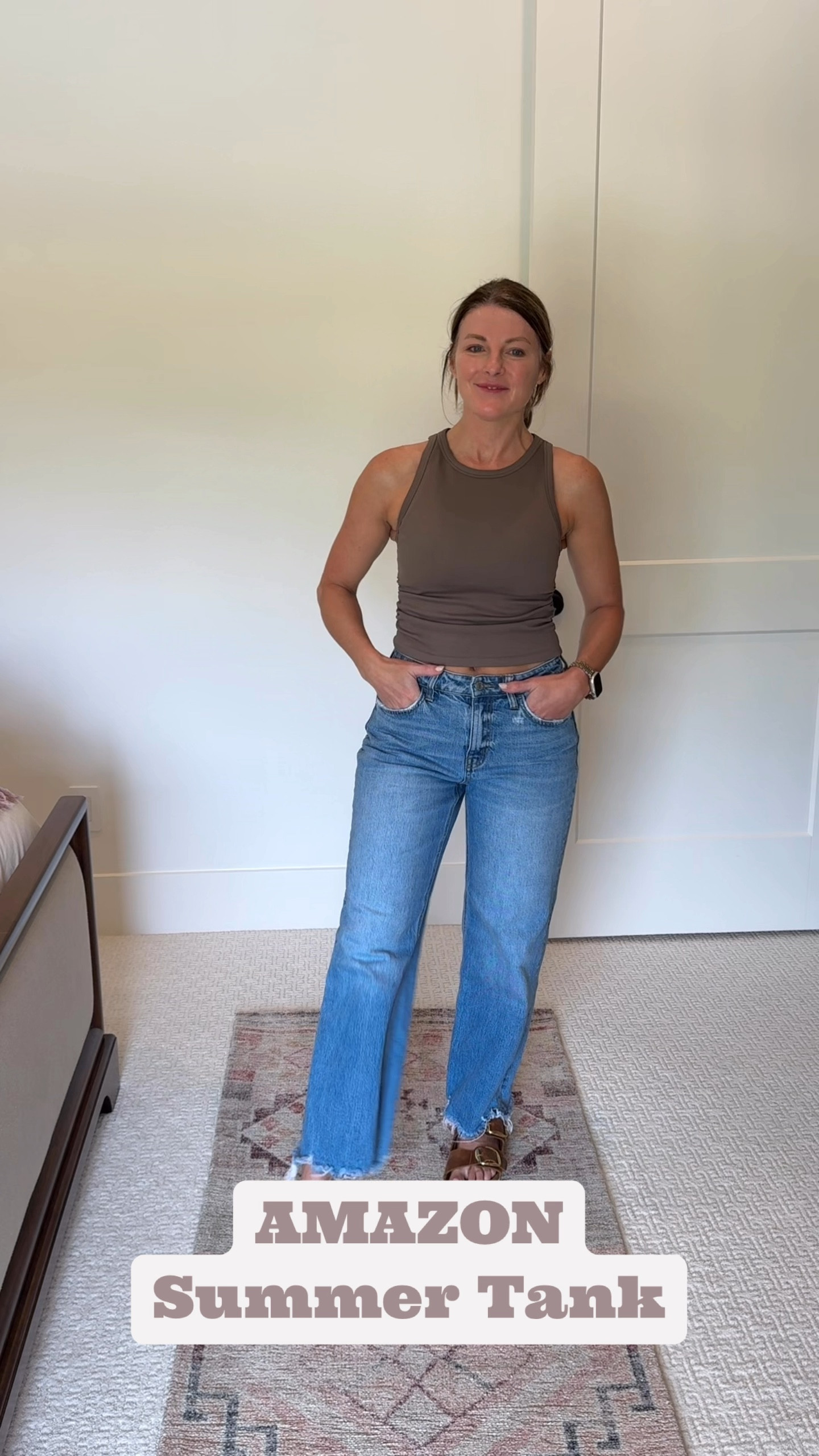 The perfect summer tank! 

It literally goes with everything! And you GET 2 tanks for $28. 
Super flattering! I sized up to a medium for a slightly looser fit that wouldn’t roll up and it’s perfect!! 
#amazonfinds
#under30 #summertank

#LTKOver40 #LTKFindsUnder50 #LTKSummerEdit