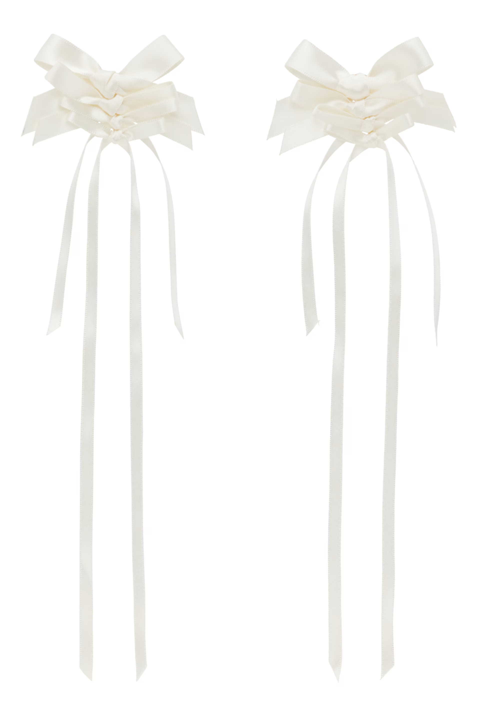 Off-White Rosette Bow Earrings | SSENSE
