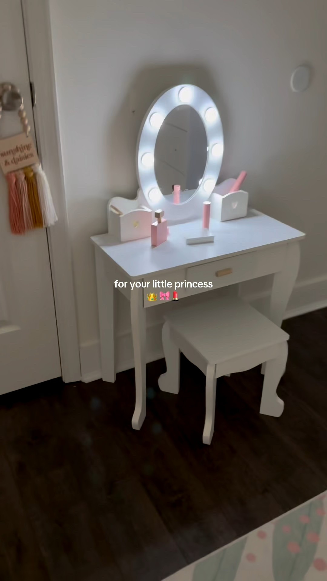 The absolute CUTEST little kids vanity set I have ever seen!! Cannot wait to see my daughters face on Christmas!

#LTKCyberWeek #LTKKids #LTKGiftGuide