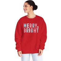Merry & Bright | Christmas Unisex Nublend® Crewneck Sweatshirt | Etsy (US)