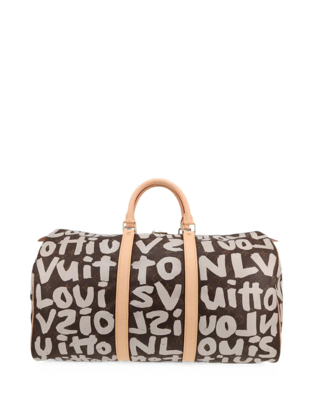 Louis Vuitton Pre-Owned x Stephen Sprouse 2001 50 Keepall Graffiti holdall - Brown | Farfetch Global