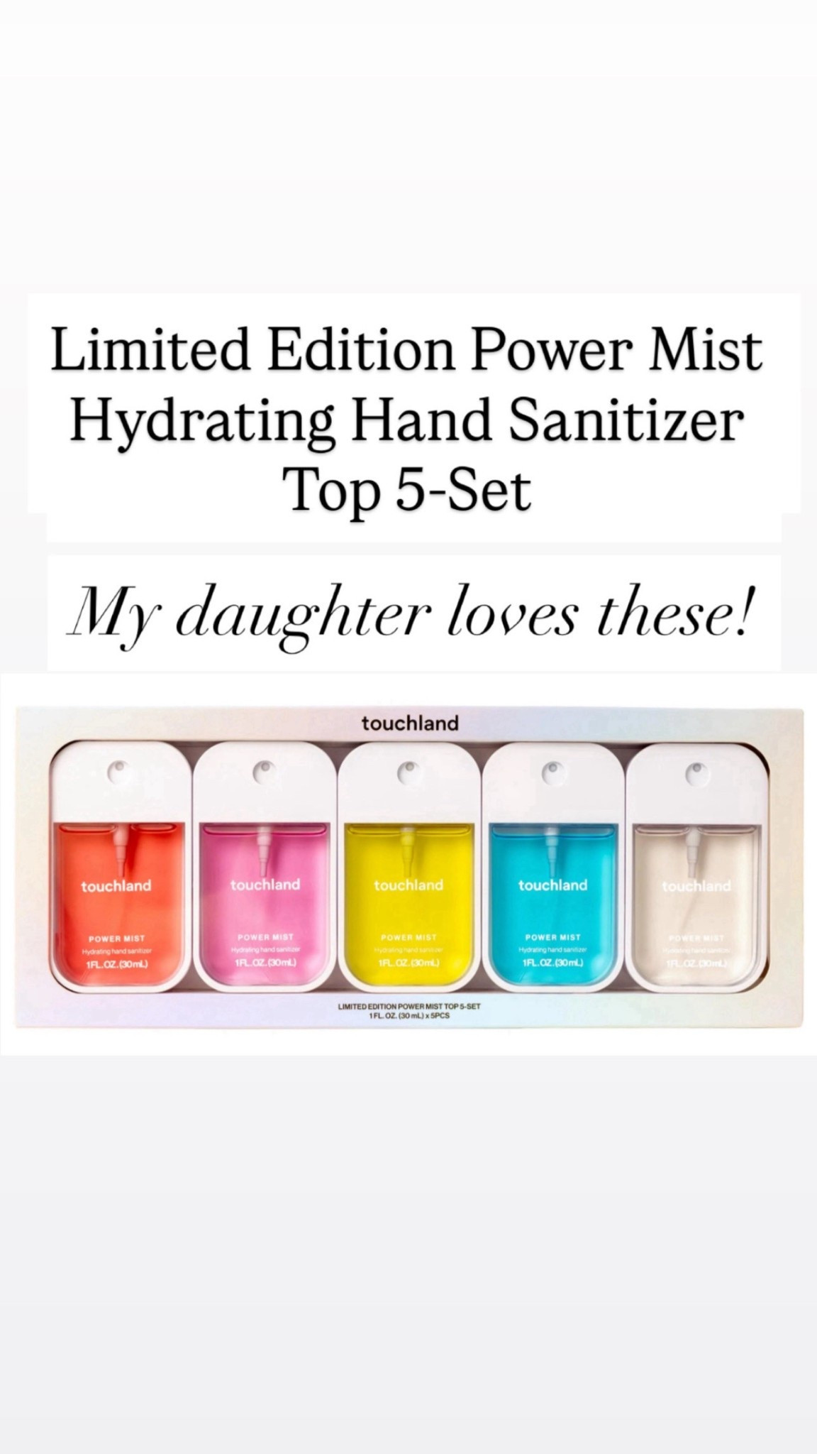 Obsessed with these hand sanitizers from Touchland 🩷❤️

#LTKHoliday #LTKGiftGuide