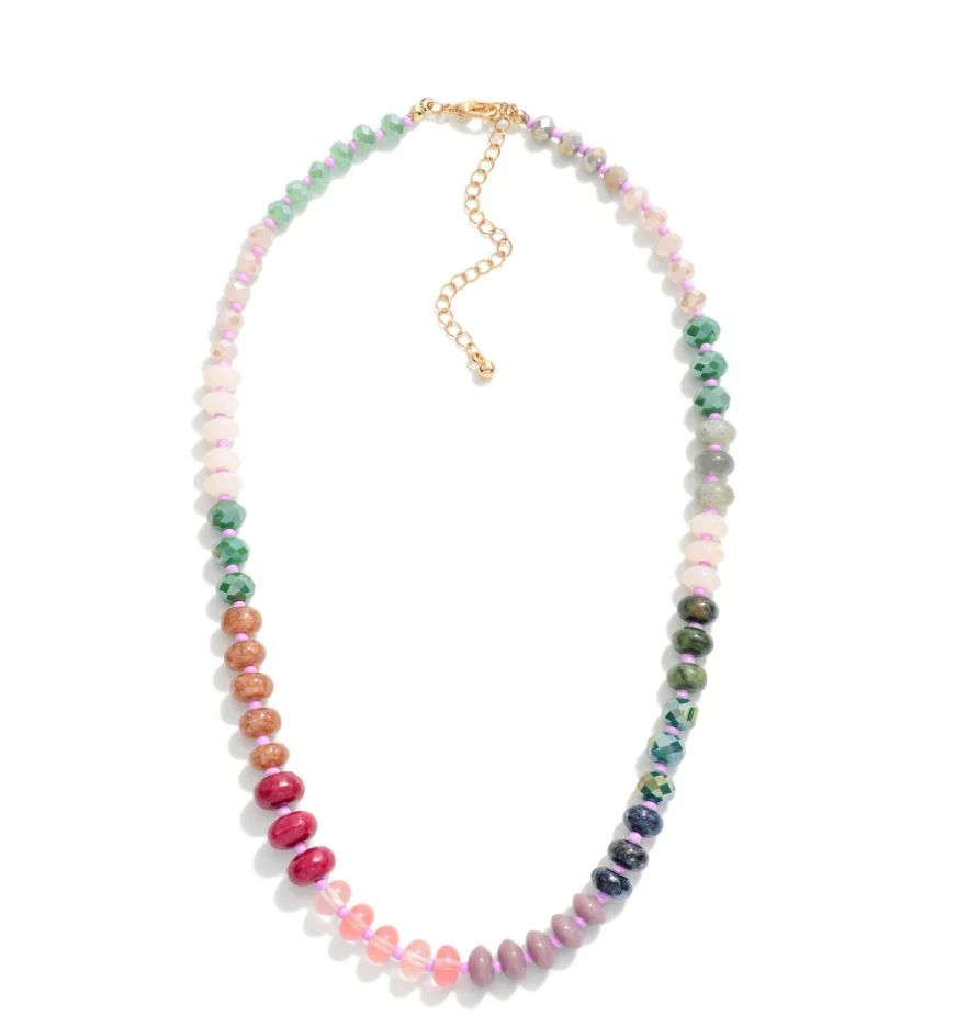 Faceted and Stone Beaded Necklace | Shop Bijou