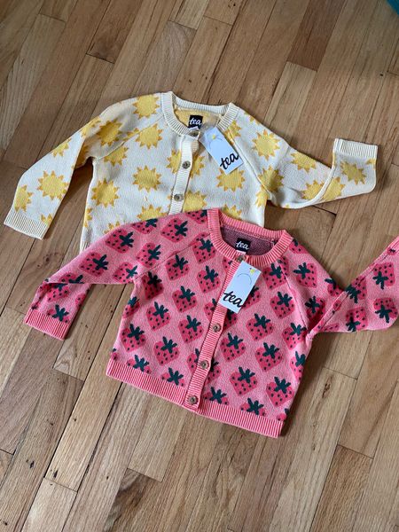 The cutest little cardigans for littles this  spring and summer. I can’t get enough of the strawberry print 🍓 

Little girl outfit/strawberry print/girls sweaters/tea collection 

#LTKbaby #LTKkids #LTKfamily