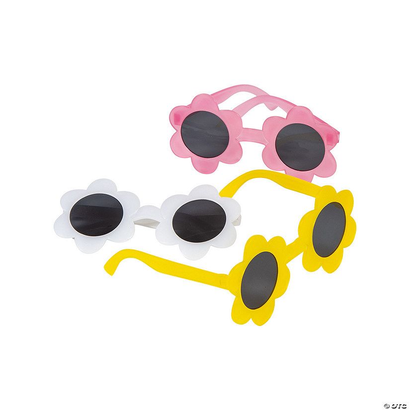Kids Flower-Shaped Sunglasses - 12 Pc. | Oriental Trading Company