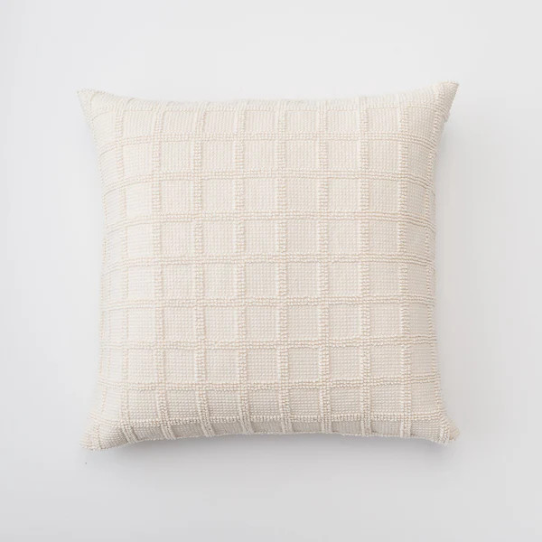 Popcorn Grid Euro Pillow Sham | Schoolhouse