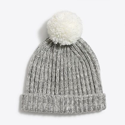 Cozy marled pom-pom hat | J.Crew Factory