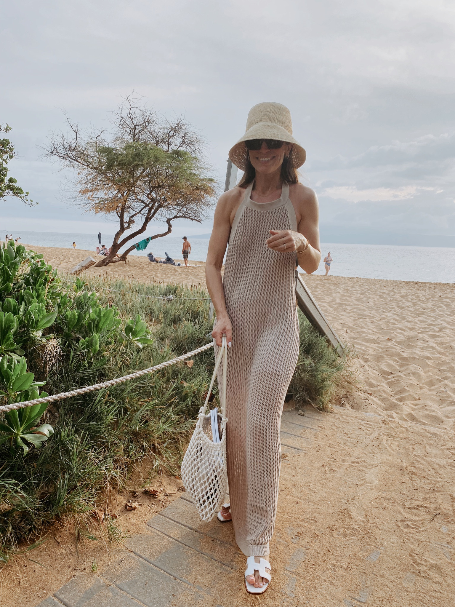 Crochet dress (works as a coverup too)… sustainably made- I wore a half slip and nips with it… I also sized up 2 sizes because I didn’t want it to be fitted. 

#LTKstyletip #LTKtravel #LTKswim