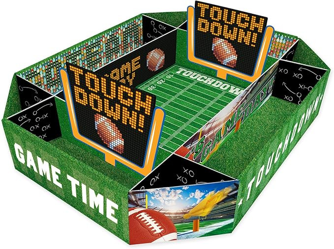 Gatherfun Football Party Supplies Kit - Complete Tailgate, Birthday & Celebration Snack Stadium S... | Amazon (US)