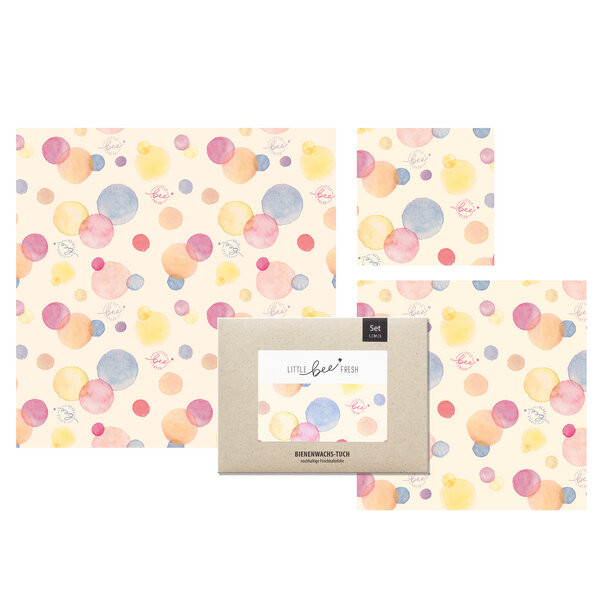 little bee fresh - Bio-Bienenwachstuch Starter-Set 3er | Avocadostore | Avocadostore DE