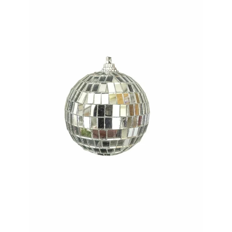 Silver Mirror Disco Ball Ornaments, 6 Count, by Holiday Time - Walmart.com | Walmart (US)