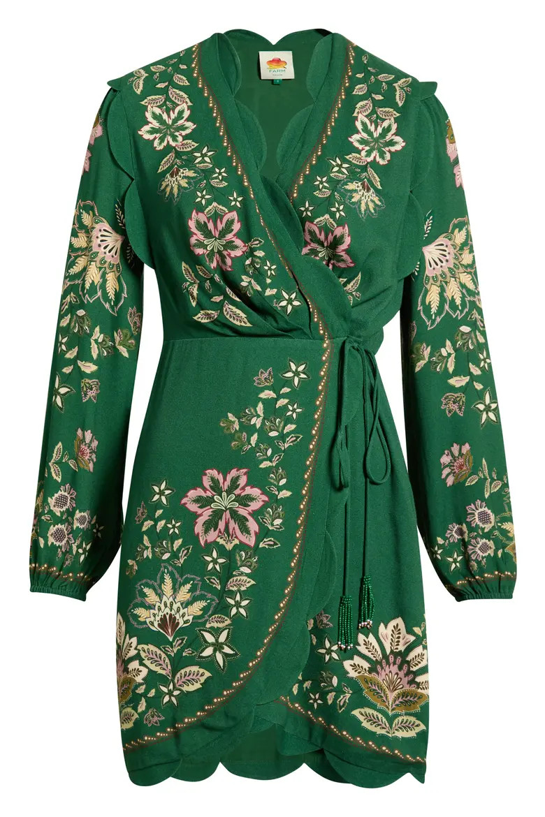 Garden Delight Long Sleeve Wrap Dress (Women) | Nordstrom | Nordstrom
