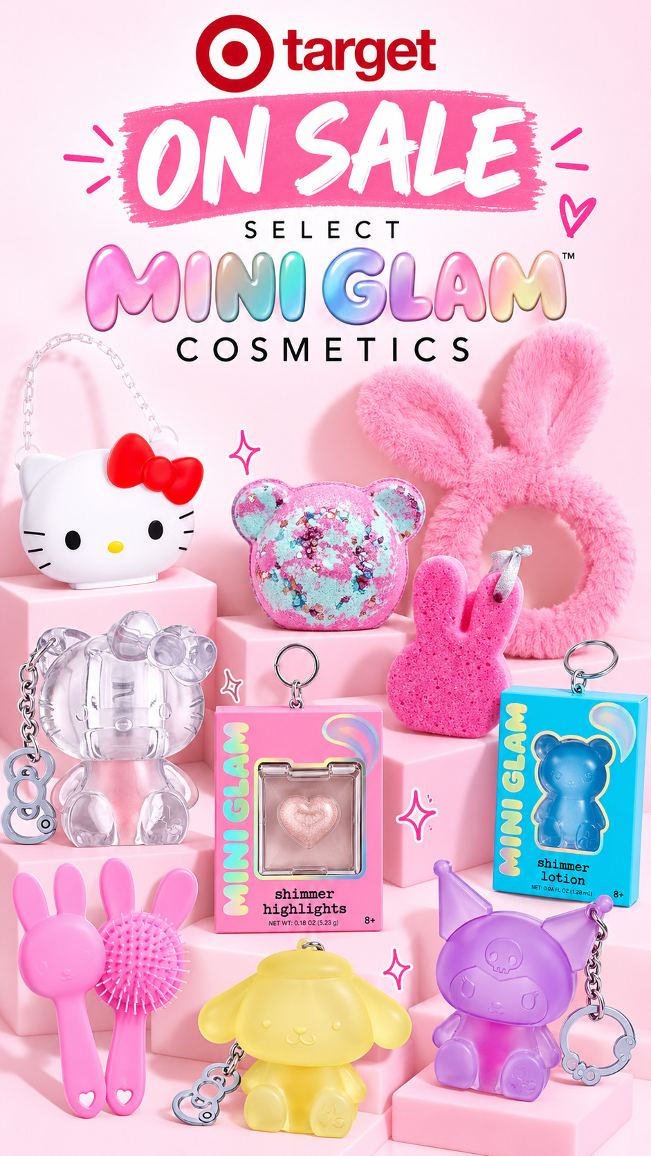 Target On sale select Mini Glam cosmetics 

 #LTKselfcare #LTKSaleAlert #LTKBeauty