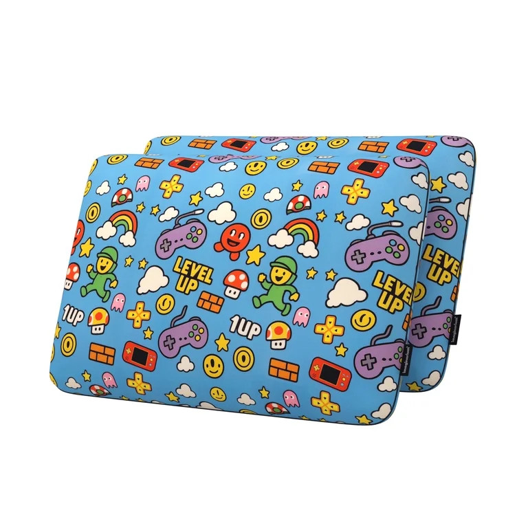 Imaginarium Memory Foam Fun Pillow with Cool-to-the-Touch Cover, Standard/Queen, Video Game, 2 Pa... | Walmart (US)