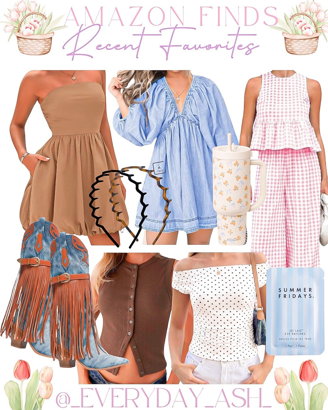 Amazon // recent favorites 🩵

Summer fashion, spring fashion, two piece set, western boots, tank top, tumbler 

#LTKFestival #LTKootd #LTKBeauty