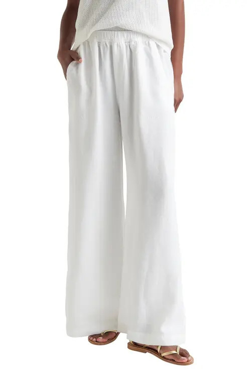 Splendid Angie Palazzo Pants in White at Nordstrom, Size X-Small | Nordstrom