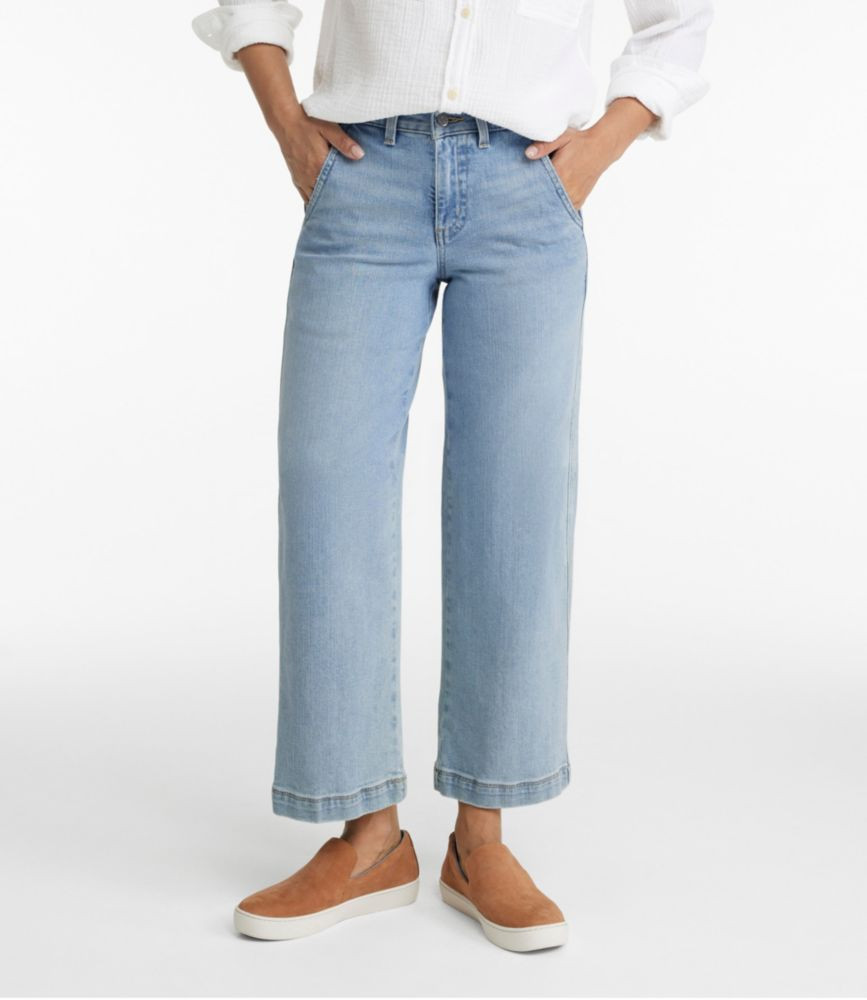 Women's 207 Vintage Jeans, High-Rise Wide-Leg Light Indigo 6, Denim L.L.Bean | L.L. Bean
