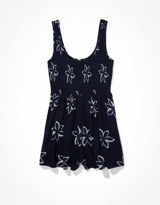 AE Smocked Printed Romper | American Eagle Outfitters (US & CA)