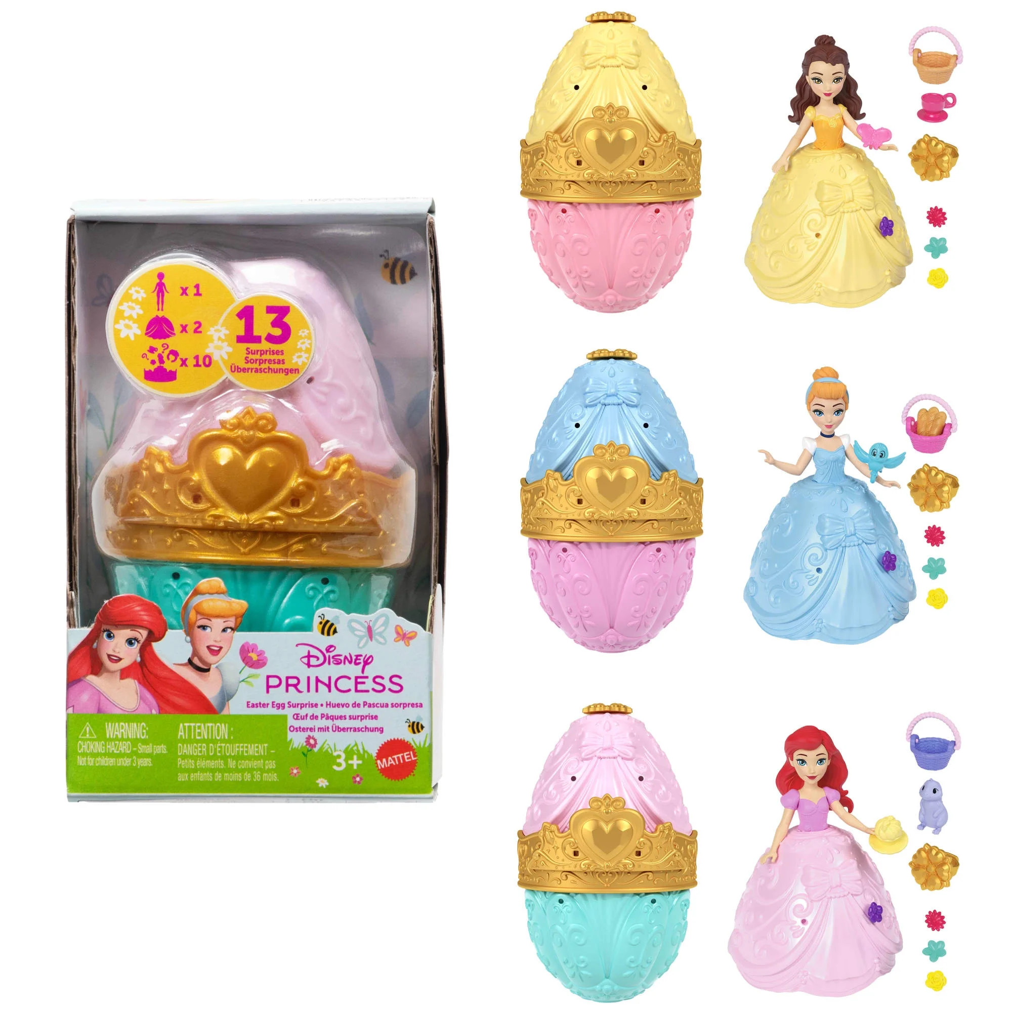 Disney Princess Easter Egg Surprise with 1 Small Doll, 2 Skirts & 10 Accessories (Styles May Vary... | Walmart (US)
