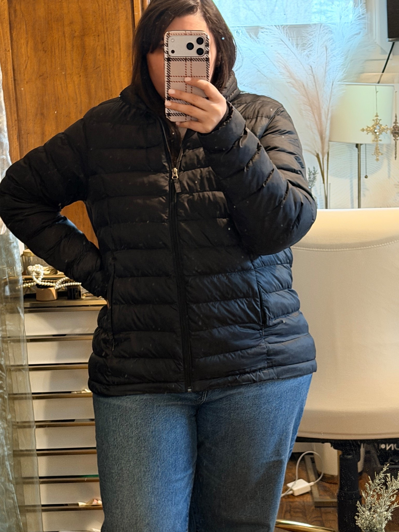Layer 4. This puffer coat is small but mighty. And it’s affordable + comes in several color options 

#LTKMidsize #LTKSeasonal #LTKootd