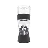 Houdini Red Wine Aerator with Base, 6 inches, Black/Silver | Amazon (US)