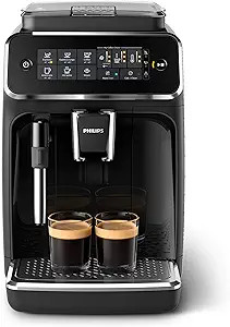 Philips 3200 Series Fully Automatic Espresso Machine w/ Milk Frother, Black, EP3221/44 | Amazon (US)