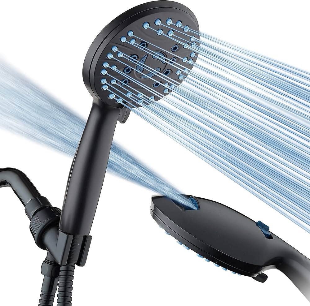 AquaCare High Pressure 8-mode Handheld Shower Head - Anti-clog Nozzles, Built-in Power Wash to Cl... | Amazon (US)
