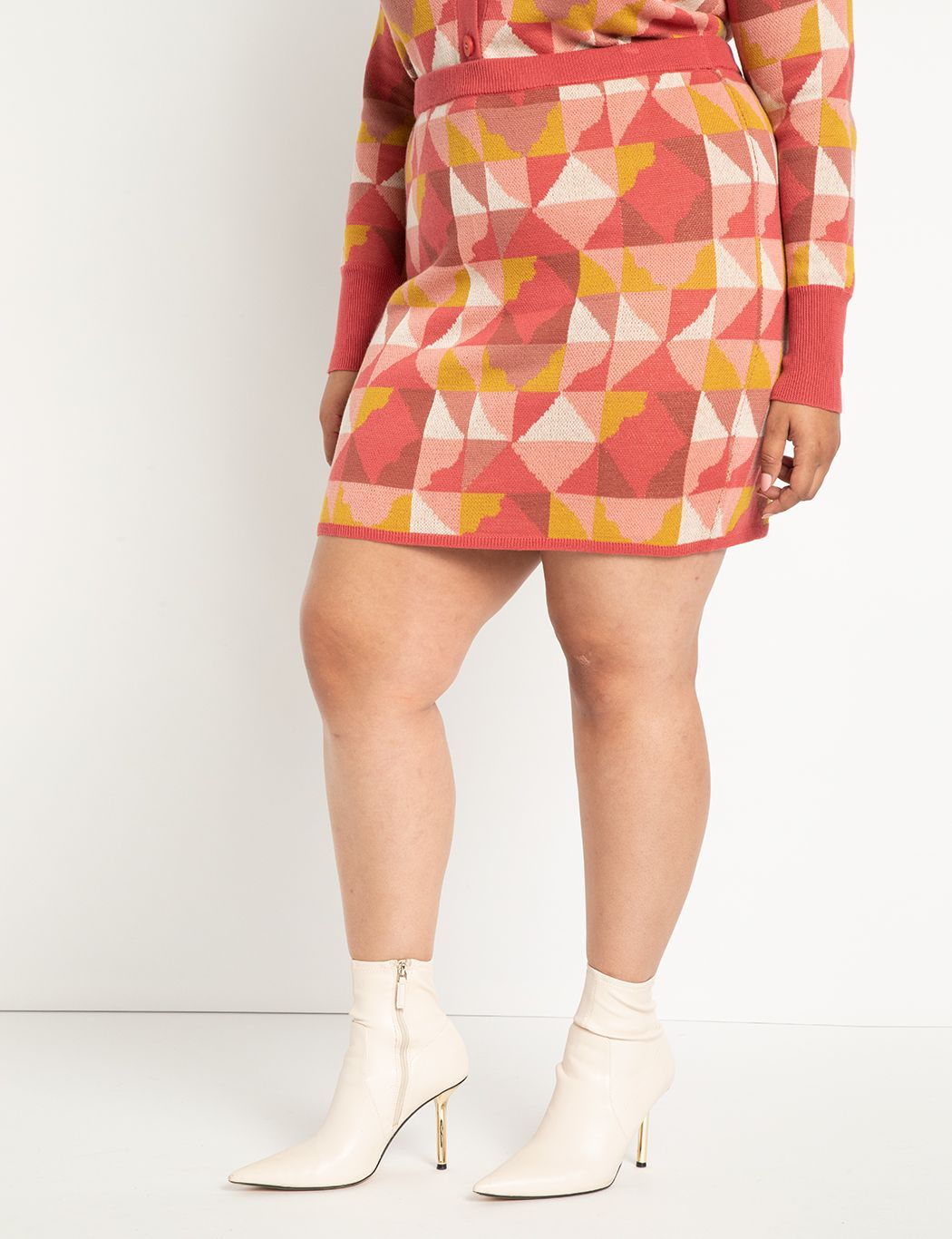 Intarsia Sweater Mini Skirt | Eloquii