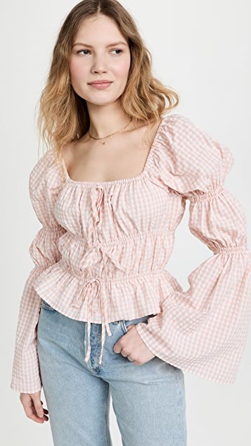 Tie Shirring Top | Shopbop