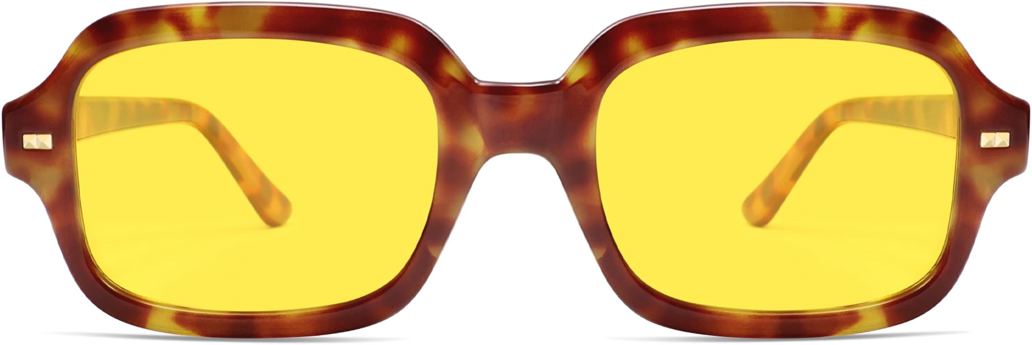 VANLINKER Retro Square Polarized Sunglasses for Women Men Vintage Rectangle Shades VL9832 | Amazon (US)