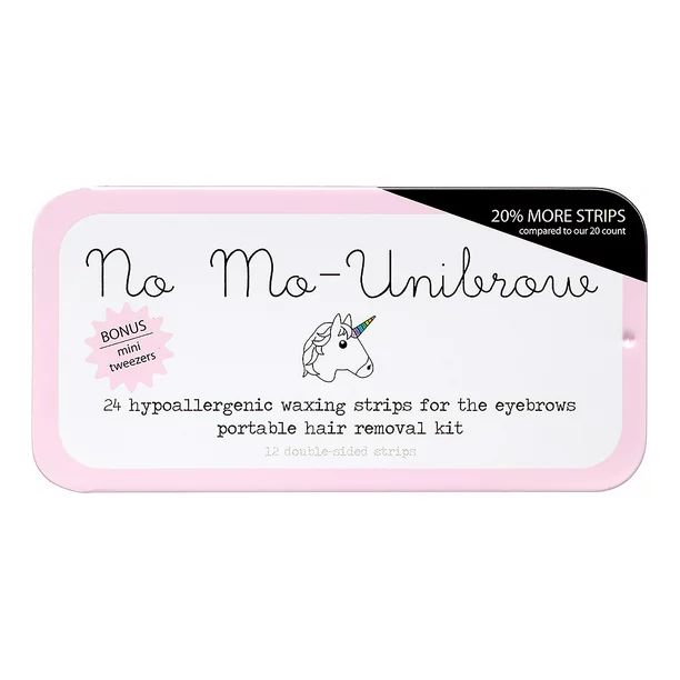 No Mo-Unibrow Portable Brow Wax Kit, 24 Strips | Walmart (US)