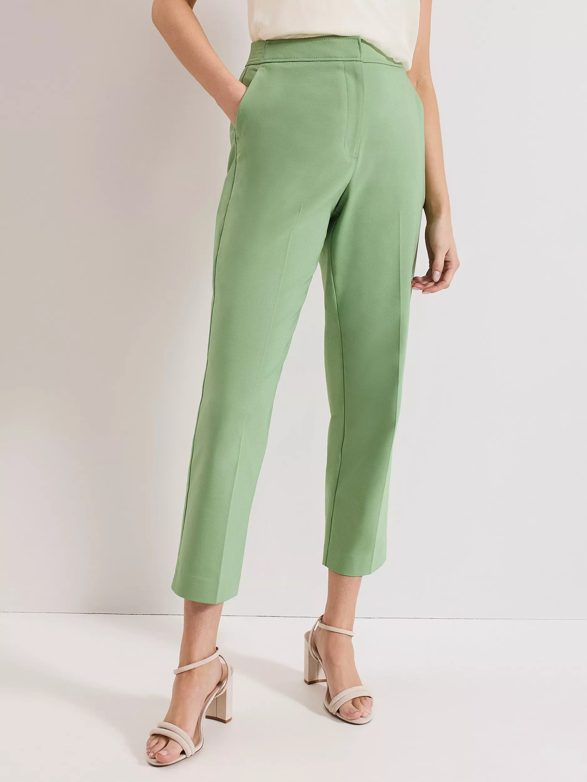 Phase EightUlrica Tailored Trousers, Green | John Lewis (UK)